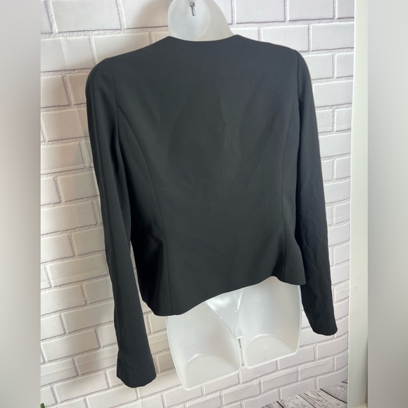 BCBGMAXAZRIA women Black Tailored Blazer with Notched Lapels/size M - Picture 9 of 12